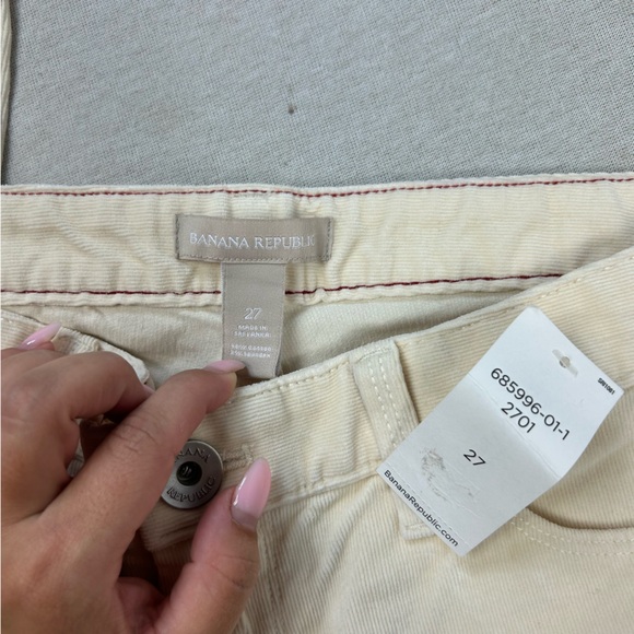 NEW Banana Republic Mid Rise Straight Leg Corduroy Pants Size 27 U - Picture 8 of 10